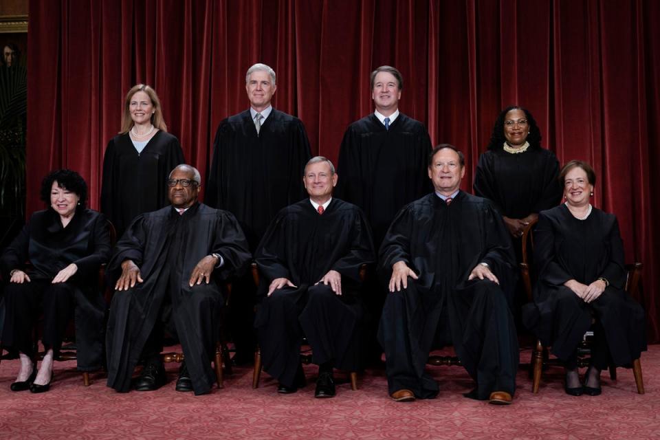The Supreme Court justices (AP)